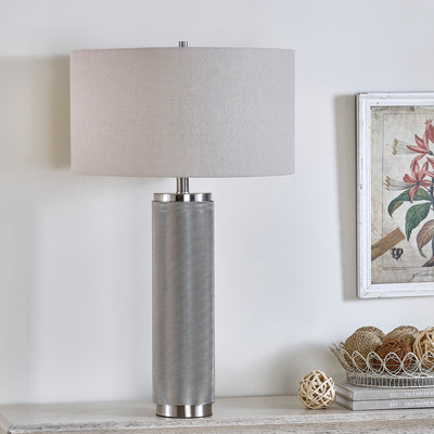 Large Silver Nostalgia Table Lamp