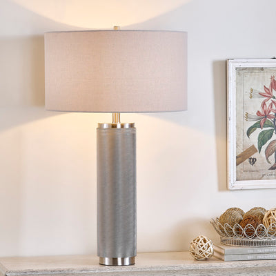 Large Silver Nostalgia Table Lamp