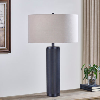 Large Matt Black Nostalgia Table Lamp