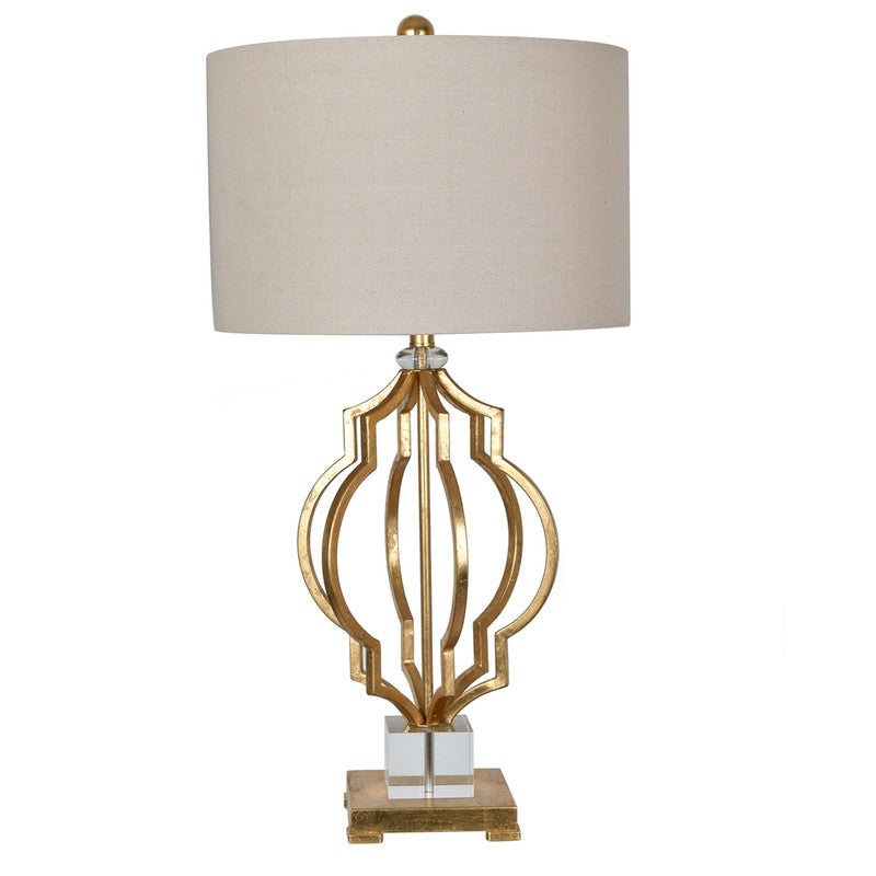 Evoking Parisian Elegance with the Gold Leaf Parisian Table Lamp