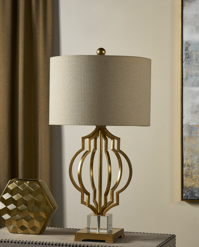 Evoking Parisian Elegance with the Gold Leaf Parisian Table Lamp