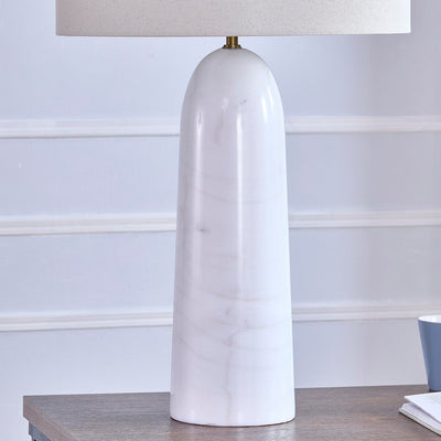 Haze White Marble Table Lamp