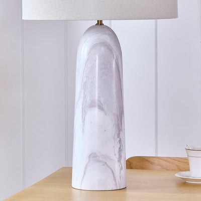 Haze Grey Marble Table Lamp