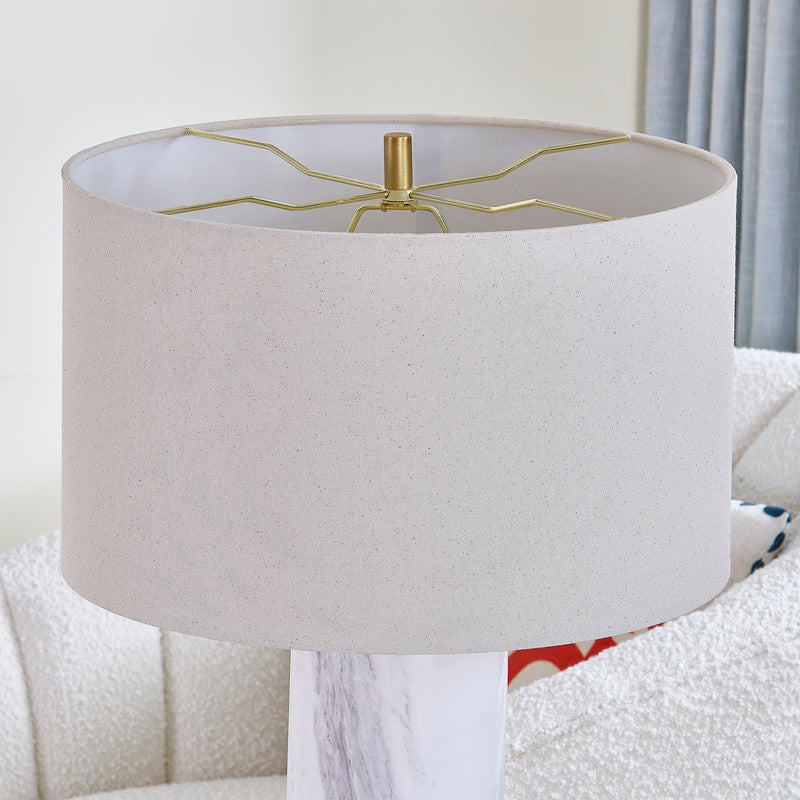 Echo White Marble Table Lamp