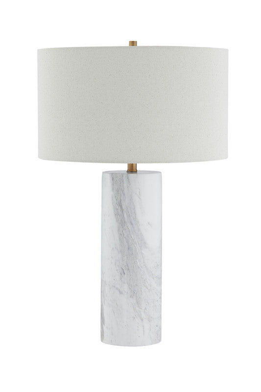 Echo White Marble Table Lamp