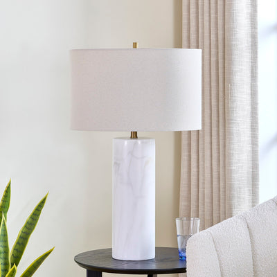 Echo Grey Marble Table Lamp