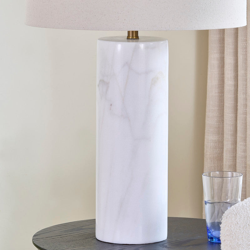 Echo Grey Marble Table Lamp