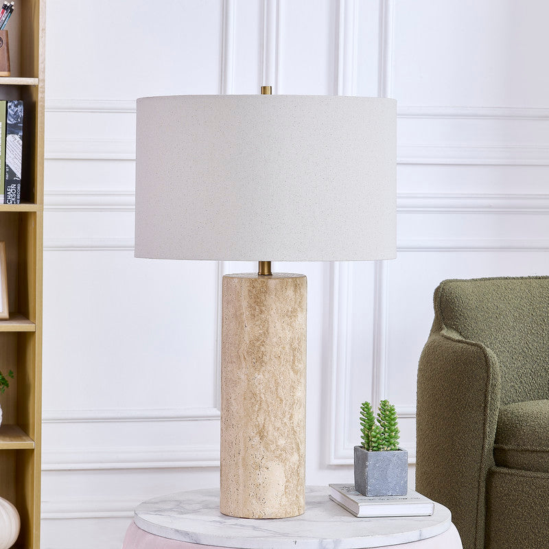 Echo Travertine Table Lamp