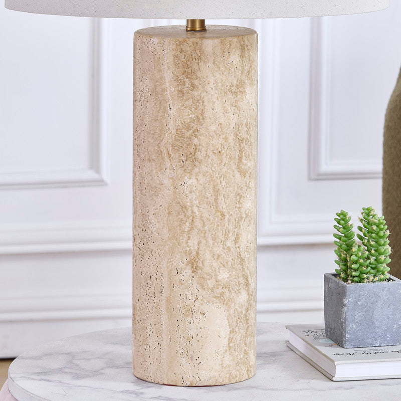 Echo Travertine Table Lamp