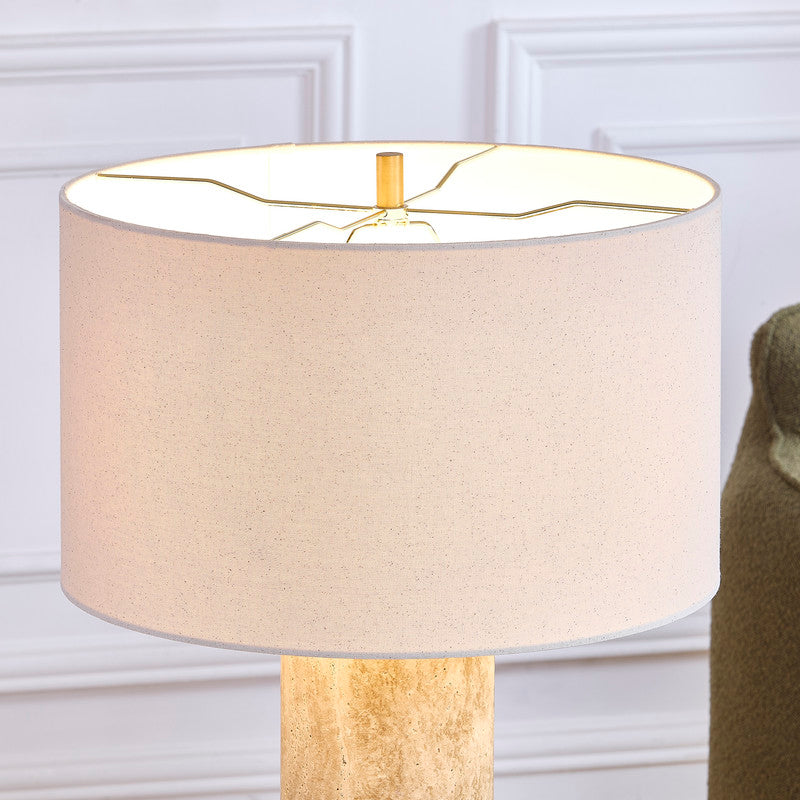 Echo Travertine Table Lamp