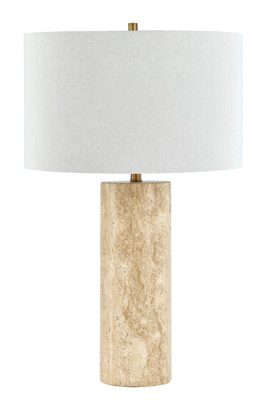 Echo Travertine Table Lamp