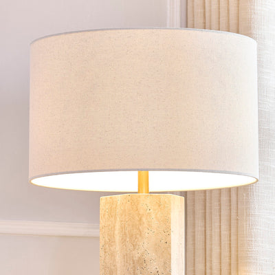 Midnight Travertine Table Lamp