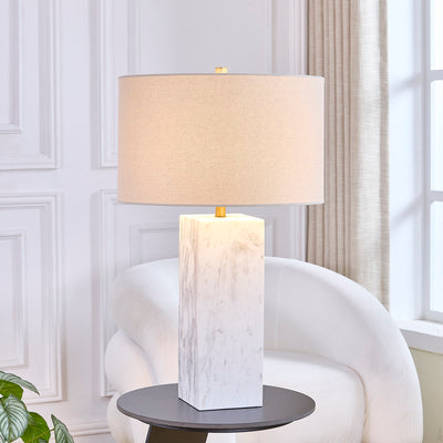 Quartz Grey Marble Table Lamp