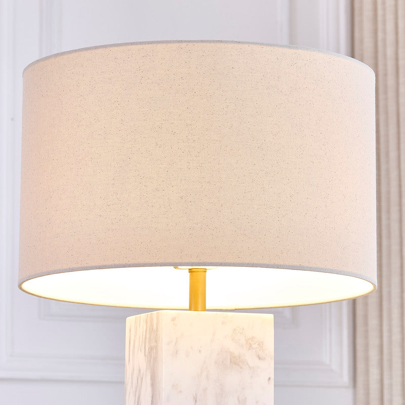 Quartz Grey Marble Table Lamp