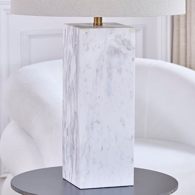 Quartz Grey Marble Table Lamp