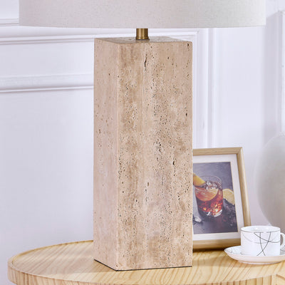 Quartz Travertine Table Lamp