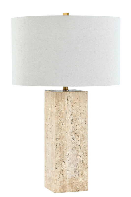 Quartz Travertine Table Lamp