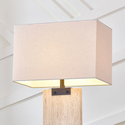 Jade Travertine Table Lamp