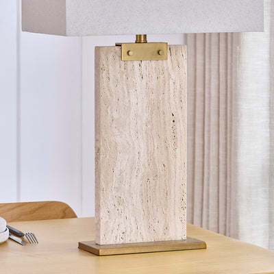 Topaz Travertine Table Lamp