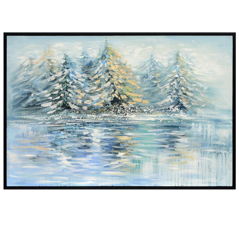 White Forest Oil hand Painting