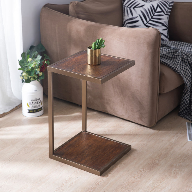 Wooden Square C Table