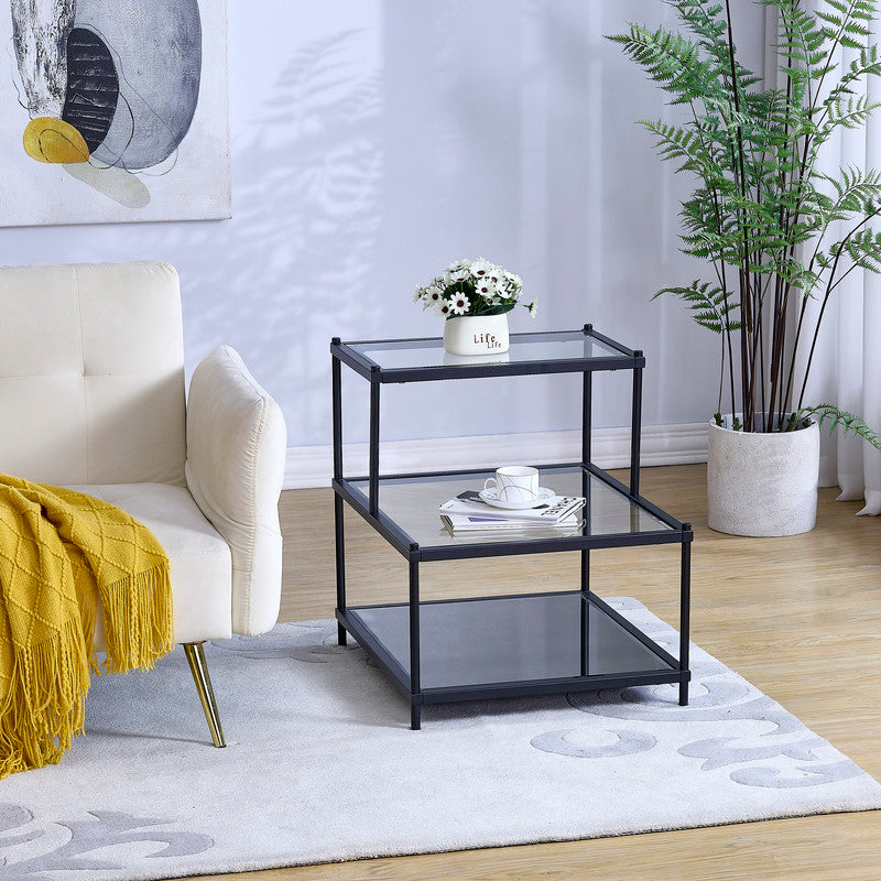 Matt Black Side Table