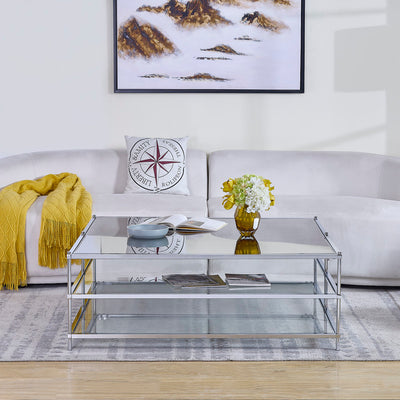 Chrome Squared Coffee Table