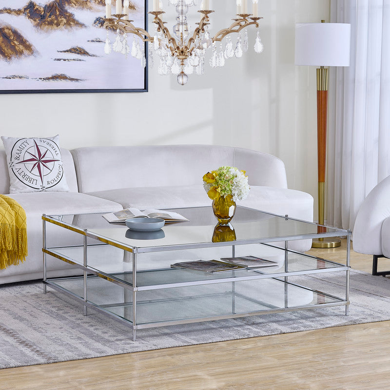 Chrome Squared Coffee Table