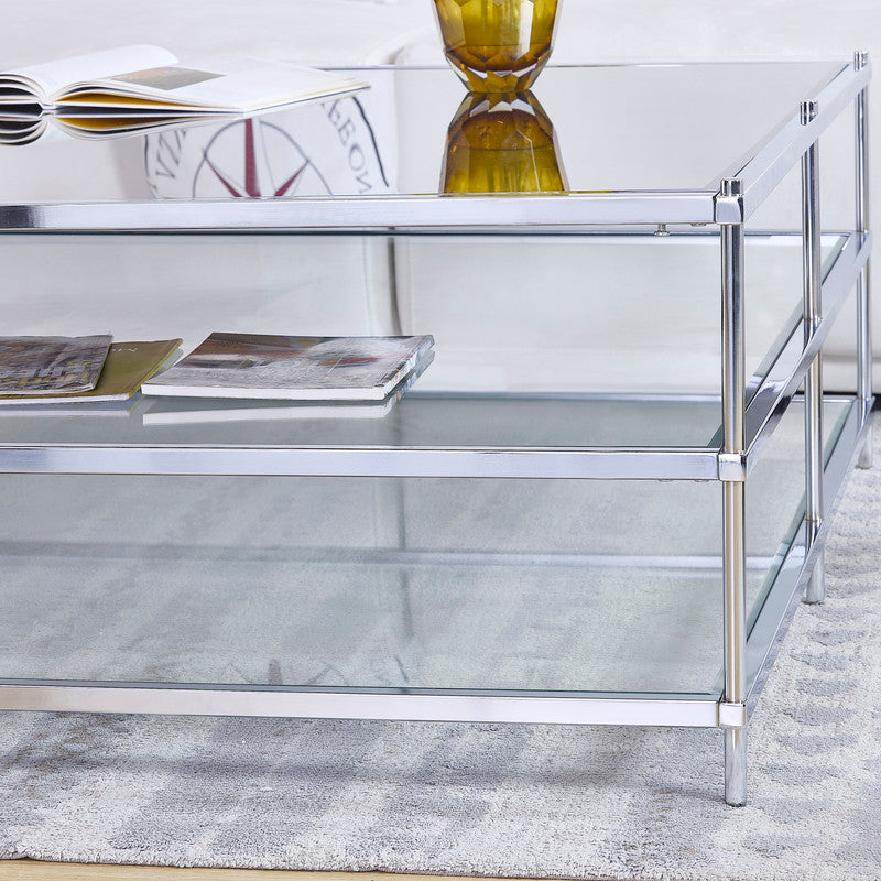 Chrome Squared Coffee Table