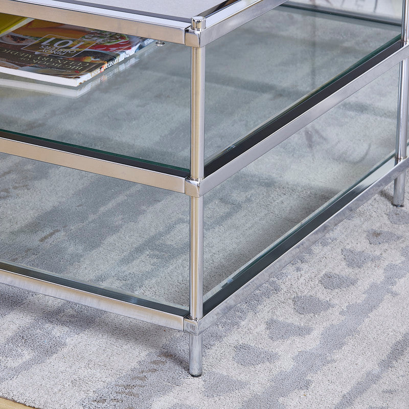 Chrome Squared Coffee Table