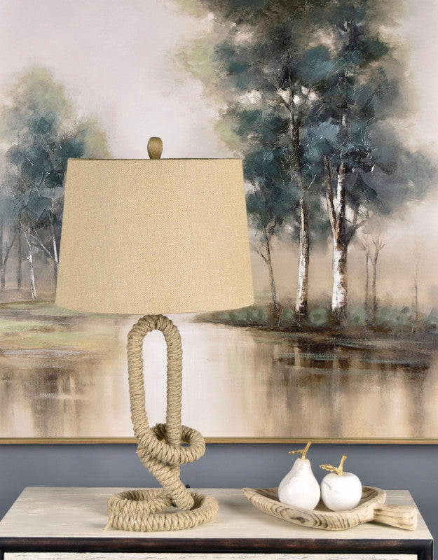 Twisted Rope Table Lamp