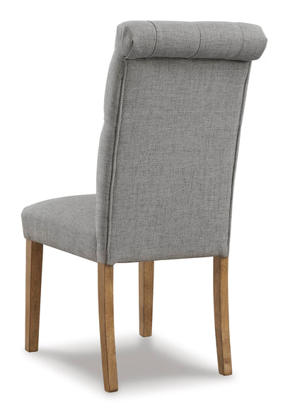 Harvina Dining UPH Side Chair (Gray)