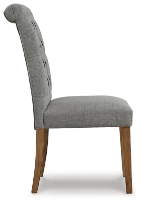 Harvina Dining UPH Side Chair (Gray)