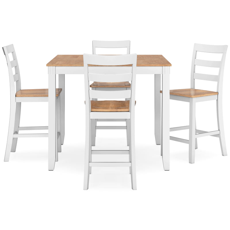 Gesthaven Counter Height Dining Table and 4 Barstools (Set of 5)