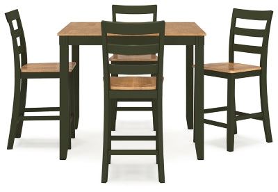 D401-223 Gesthaven Counter Height Dining Table and 4 Barstools (Set of 5)