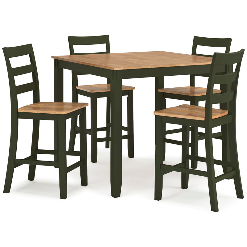 D401-223 Gesthaven Counter Height Dining Table and 4 Barstools (Set of 5)