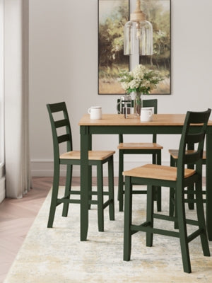 D401-223 Gesthaven Counter Height Dining Table and 4 Barstools (Set of 5)