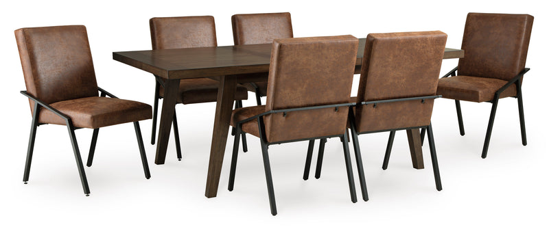 D433-6  Zumbado Rectangle Dining Room 6 Chairs