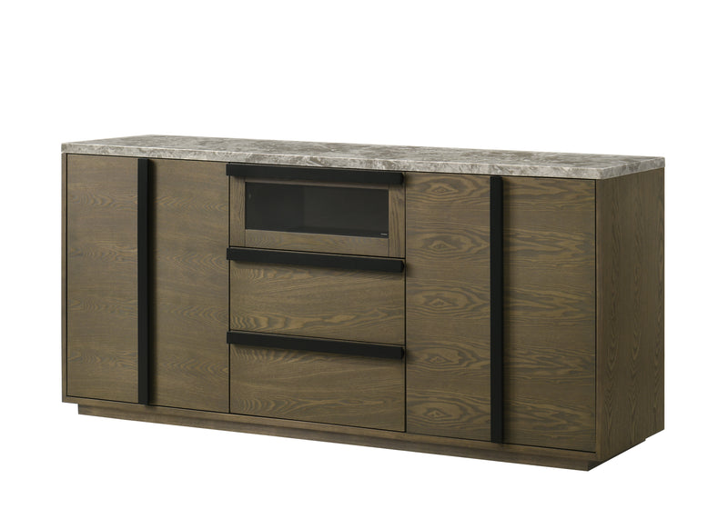 Delphi Grey Marble Sideboard