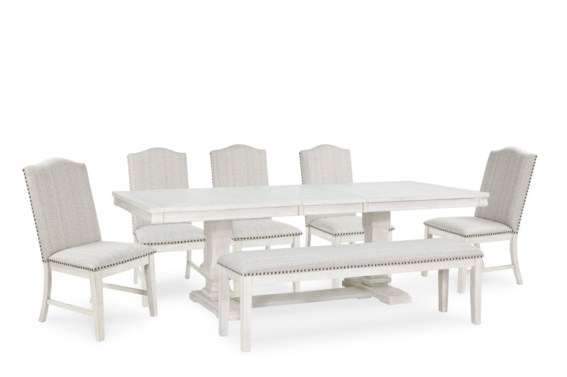 Hestigan Dining Set  5 Chairs W Bench