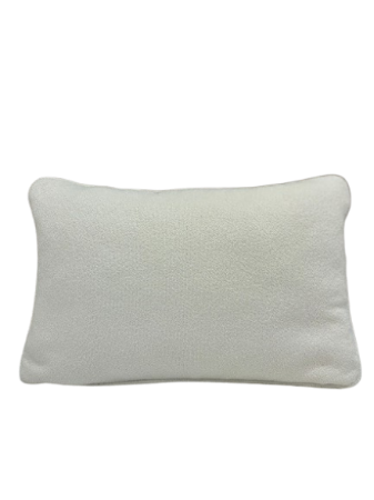 Textured White Cushion