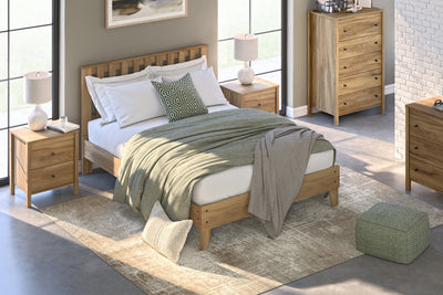 Bermacy Queen Platform Panel Bed