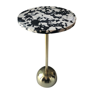 25" HATHIE GOLD ACCENT TABLE, KD