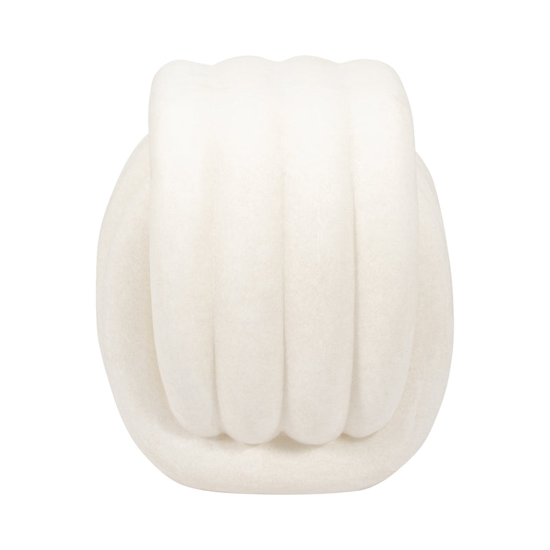 18" HUZZAH QUARTZ RESIN STOOL, WHITE