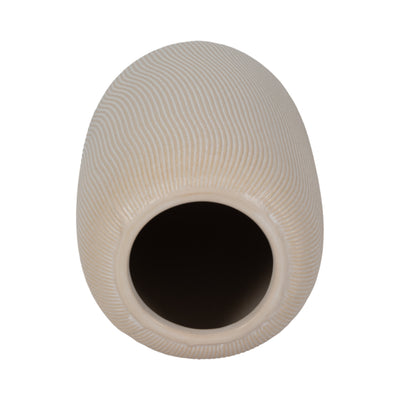 12" KITAMI LARGE VASE, IVORY