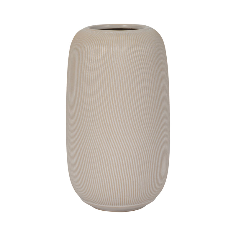 12" KITAMI LARGE VASE, IVORY