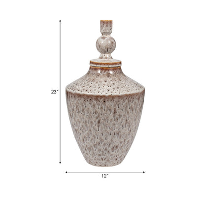 TRUMAN SMALL CERAMIC LIDDED JAR