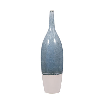 30" KASHION LARGE BLUE CERAMIC VASE