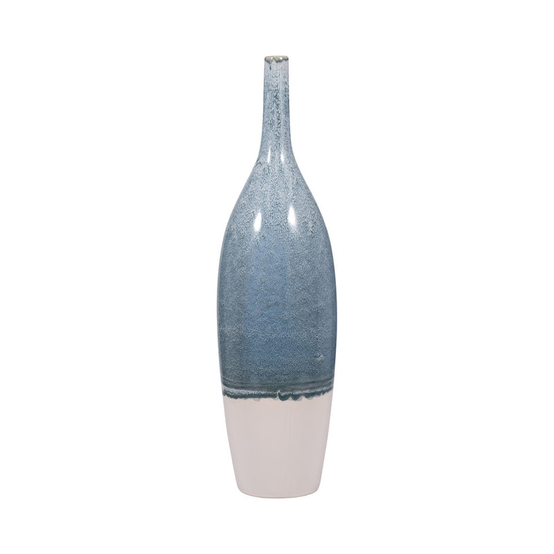 30" KASHION LARGE BLUE CERAMIC VASE