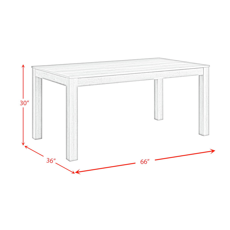 Eleanor Rectangular Dining Table in White